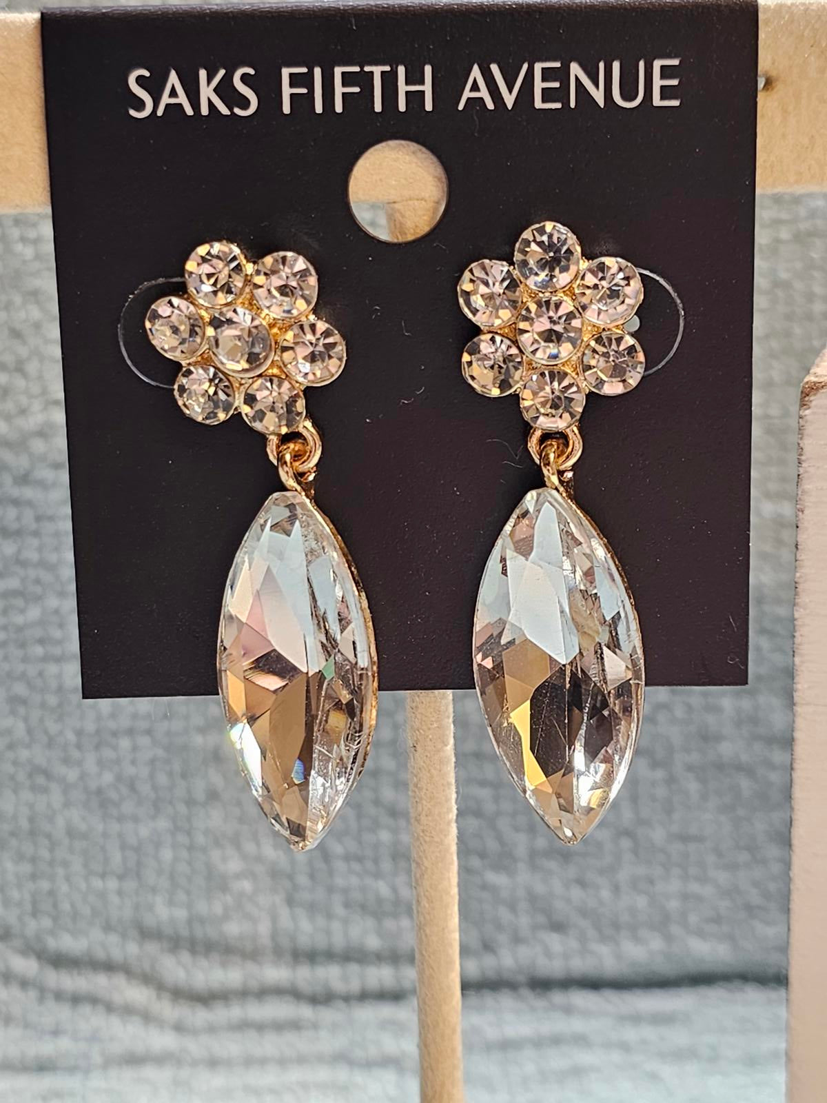 Elegant Crystal Drop Earrings - Saks Fifth Avenue