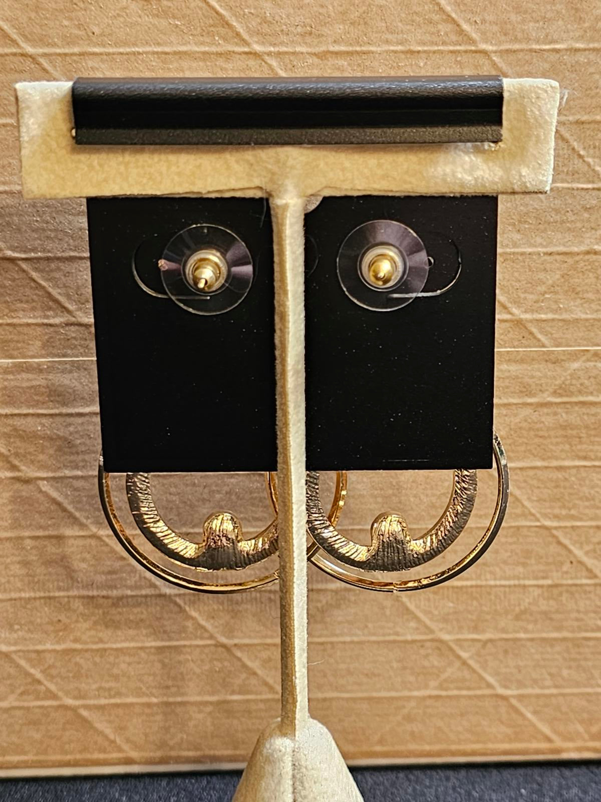 Saks Fifth Avenue Heart & Circle Earrings