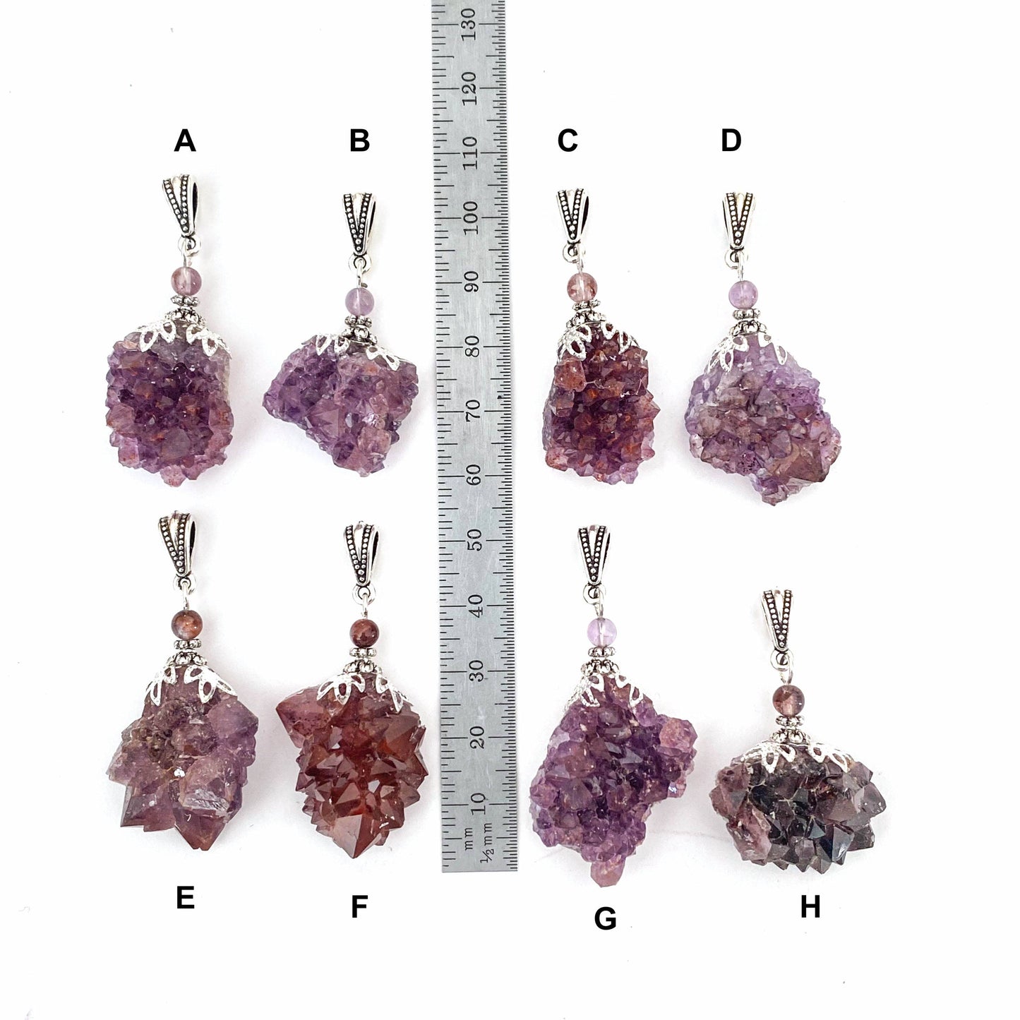 Auralite 23 Pendant, Cluster Healing Energy Necklace, Rare