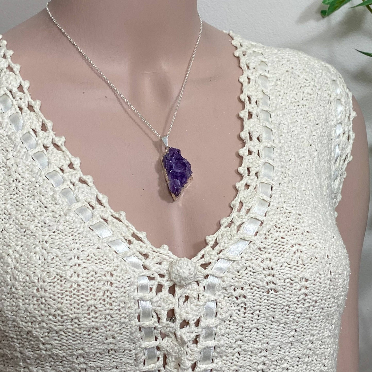 Amethyst Cluster Pendant