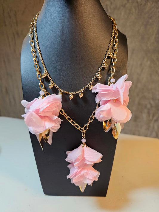 Stunning Pink Floral Necklace by Lilly Pulitzer