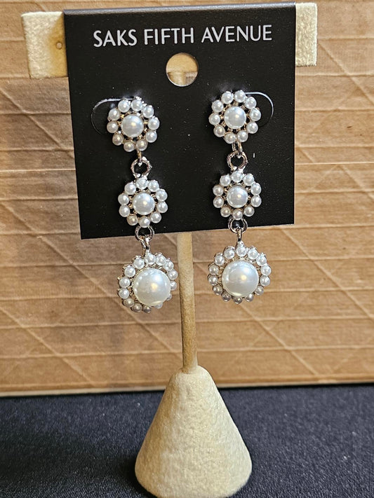 Saks Fifth Avenue Pearl Drop Earrings