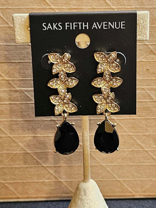 Elegant Black Teardrop Earrings - Saks Fifth Avenue