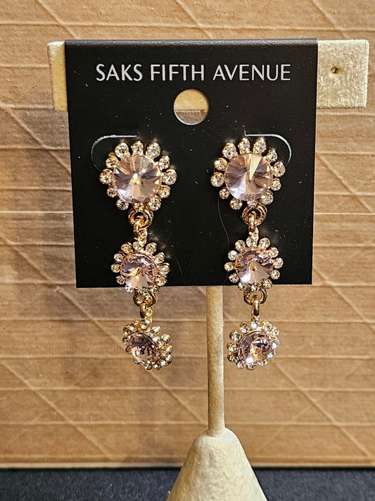 Elegant Saks Fifth Avenue Droplet Earrings