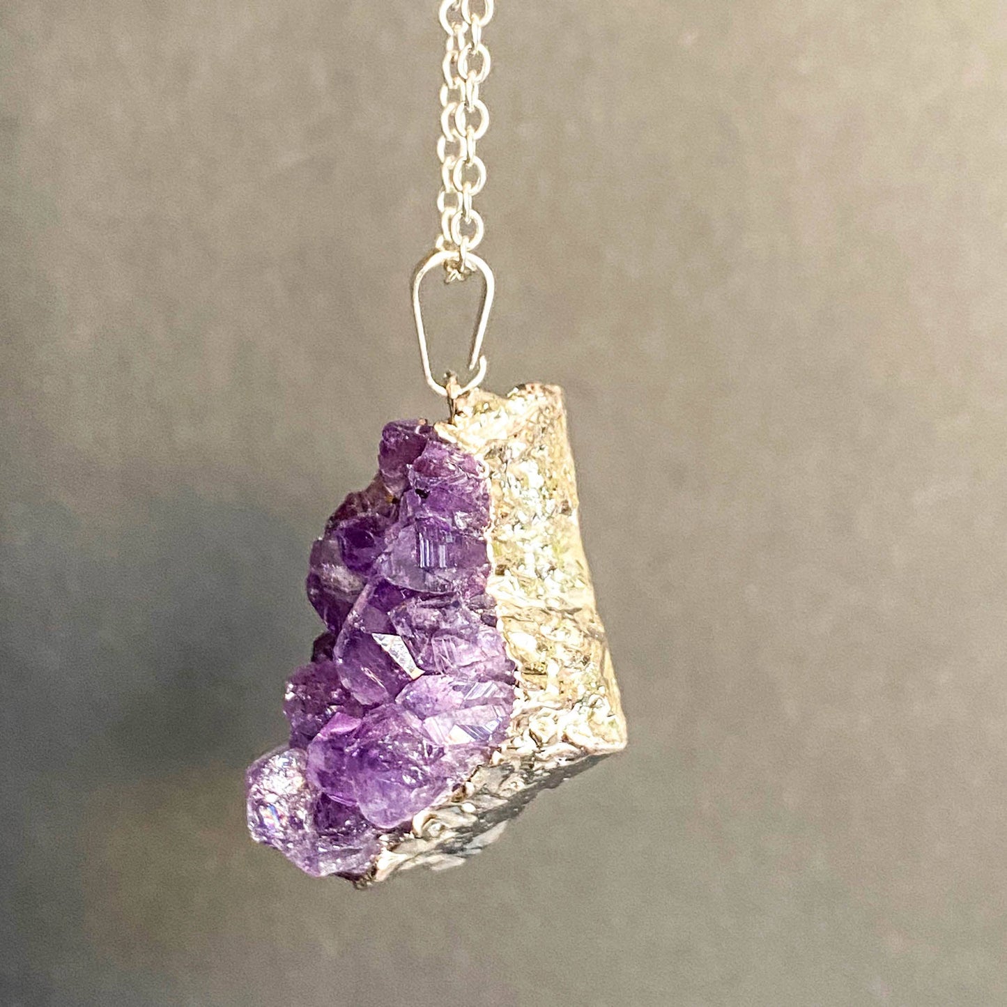Amethyst Cluster Pendant