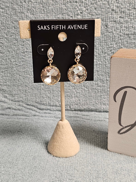 Saks Fifth Avenue Crystal Drop Earrings