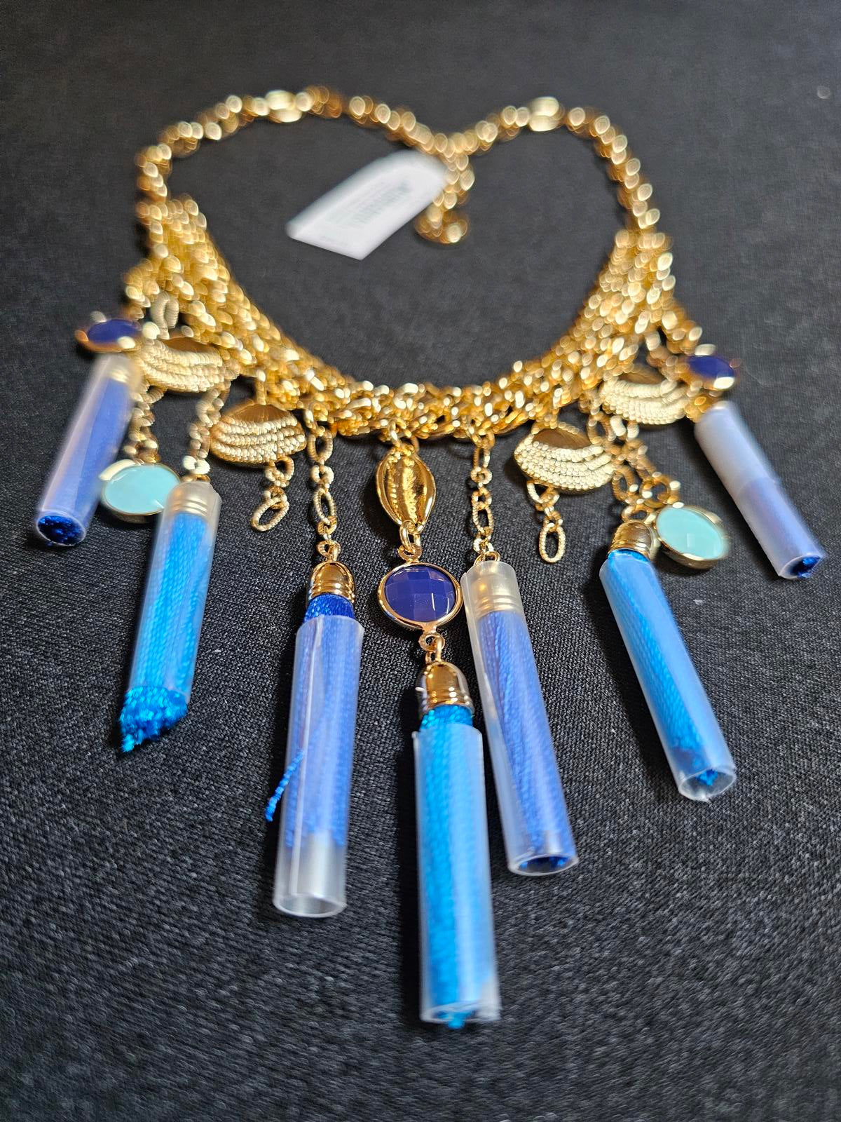Stunning Lilly Multi-Colored Shell Statement Necklace