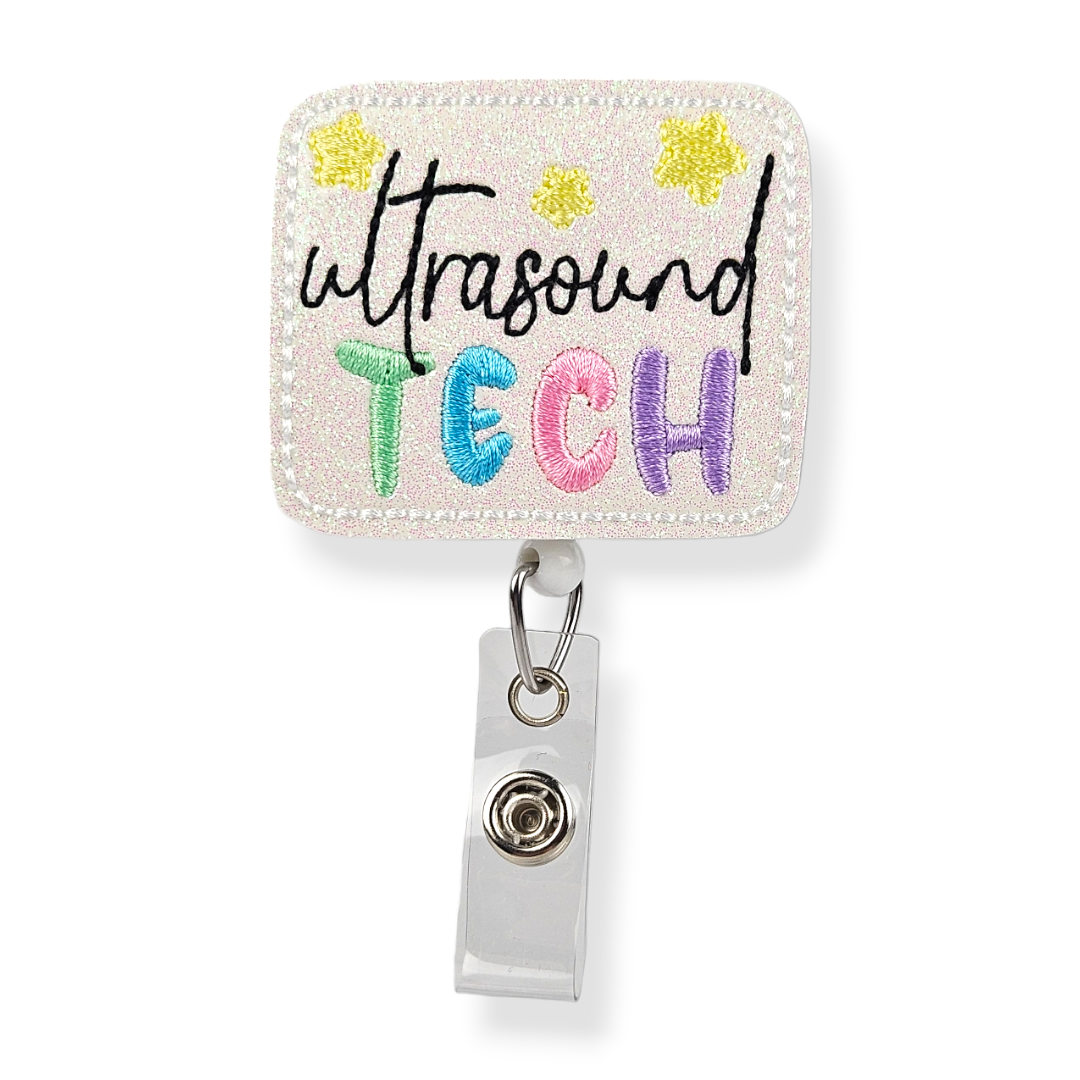 Lunar Rabbit Creations - Ultra Sound Tech Starry Badge Pal