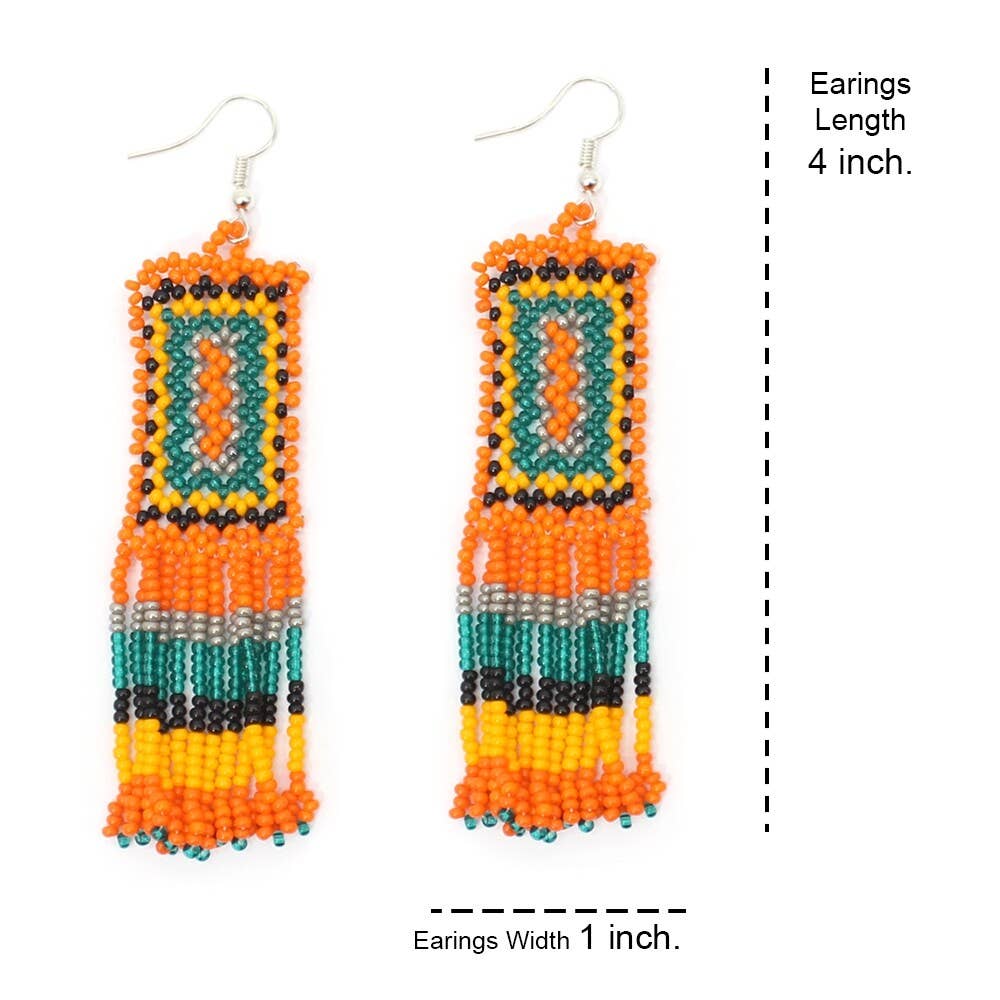 Handmade Gothic Black Beaded Necklace Choker Earrings Set