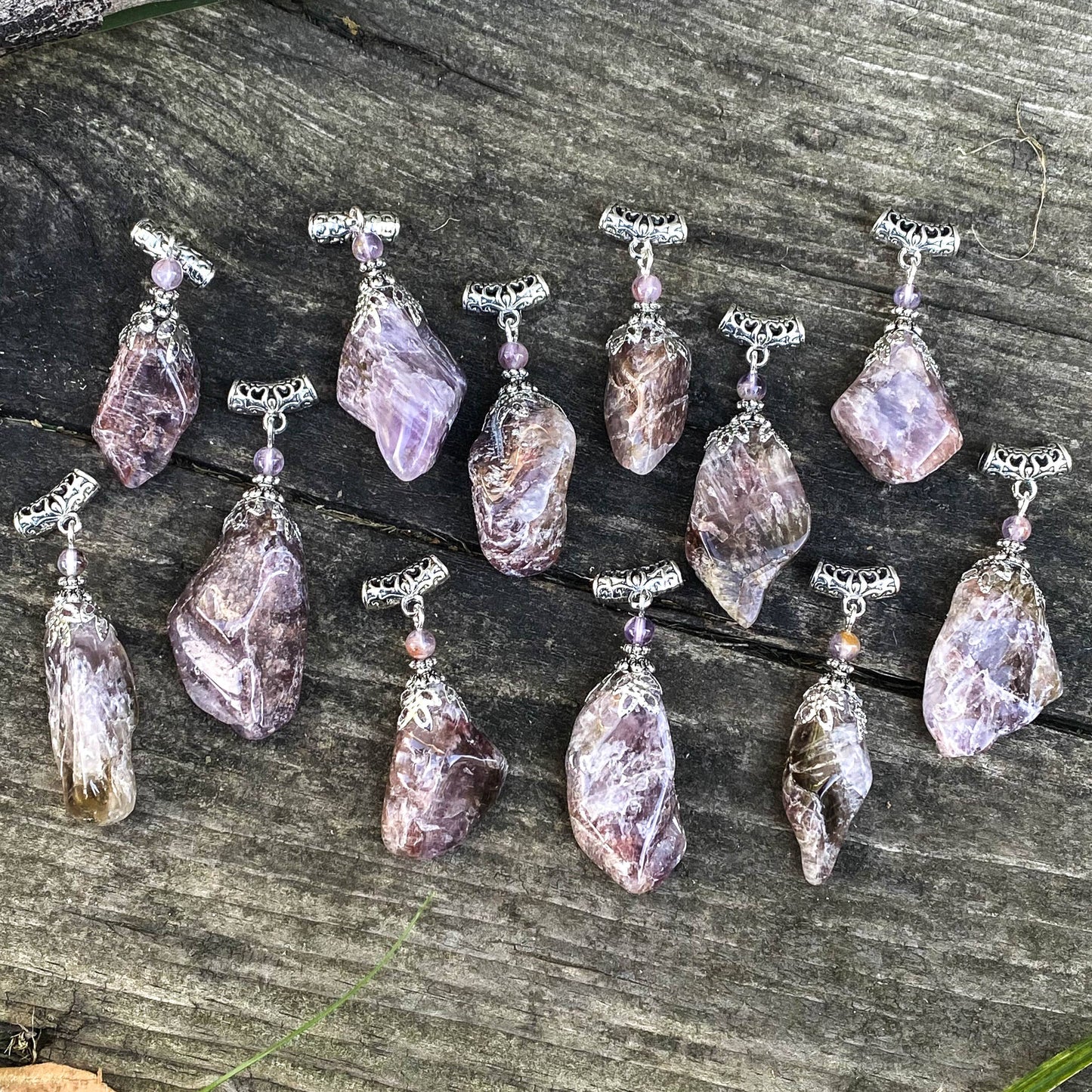 Super 7 Pendant, FreeForm Tumbled Necklace, High