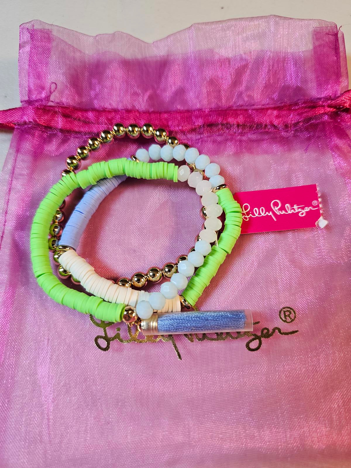 Lilly Pulitzer Colorful Beaded Bracelet Set