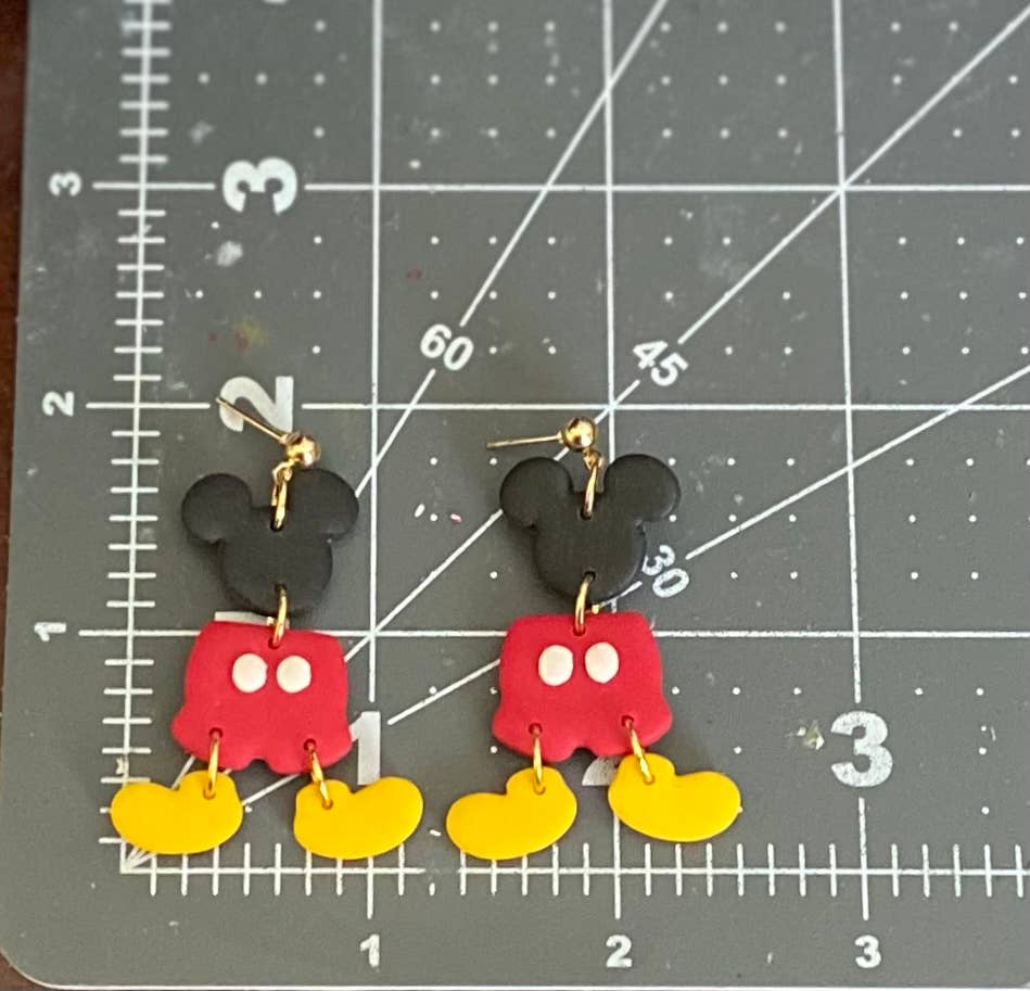 Mouse Clay Earrings
