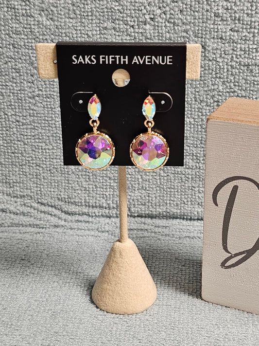 Saks Fifth Avenue Colorful Crystal Drop Earrings