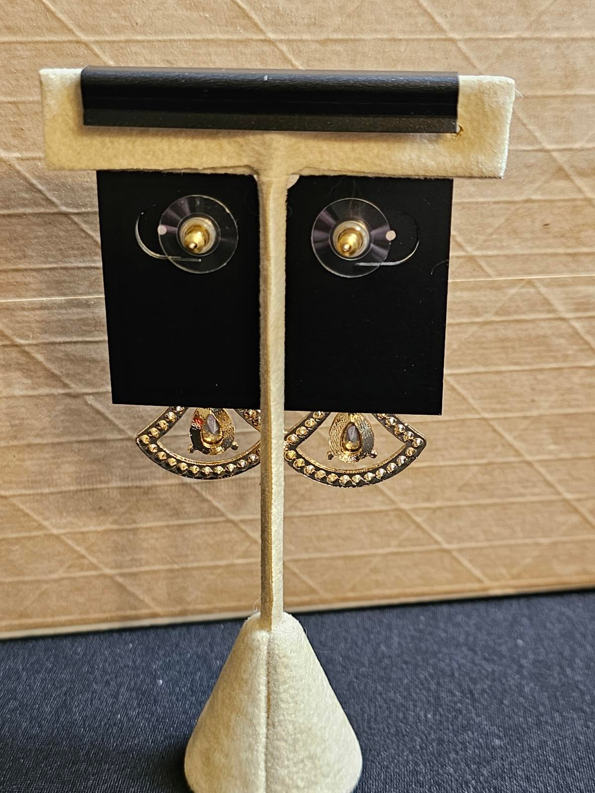 Elegant Crystal Drop Earrings by Saks Fifth Avenue