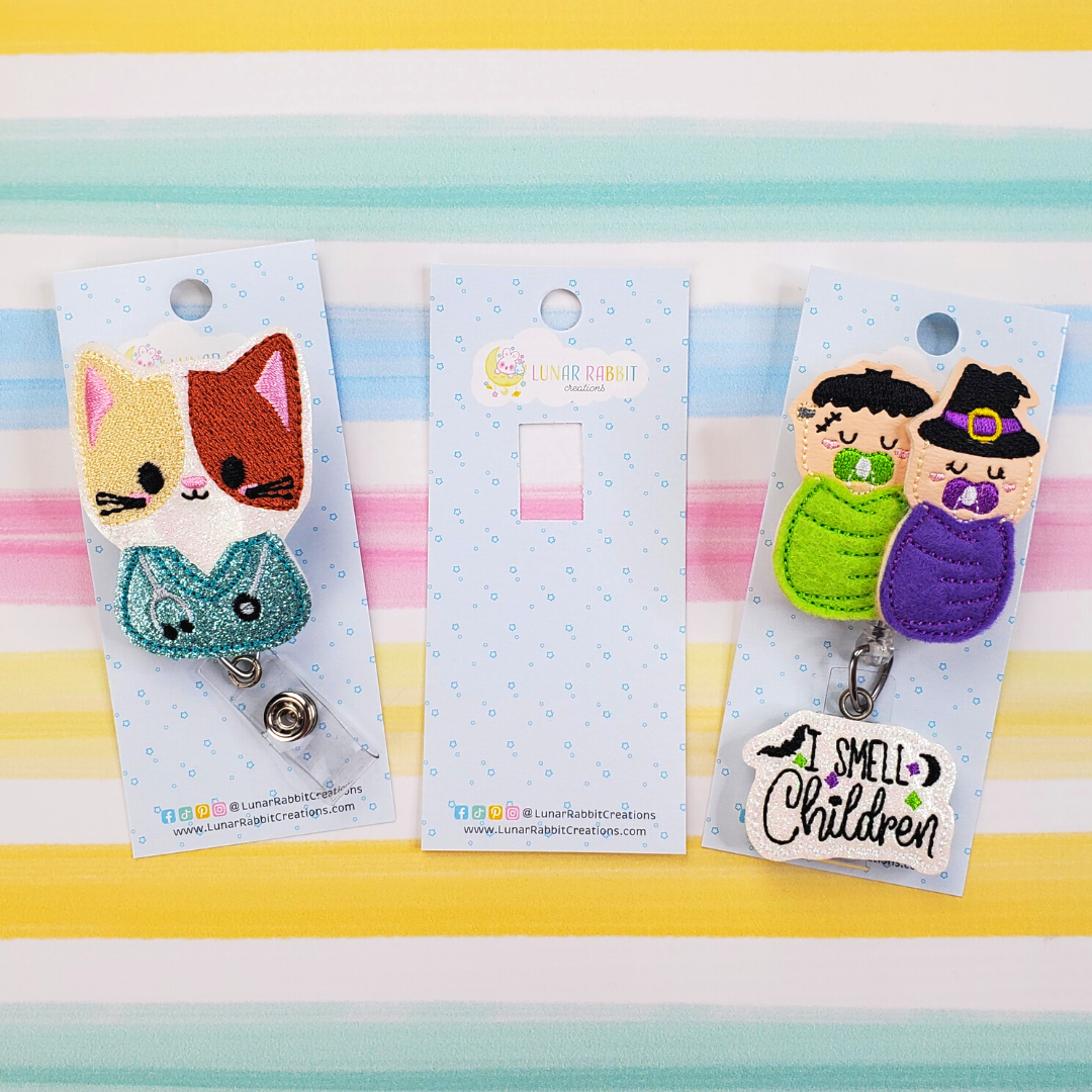 Lunar Rabbit Creations - Rainbow CNA Badge Pal