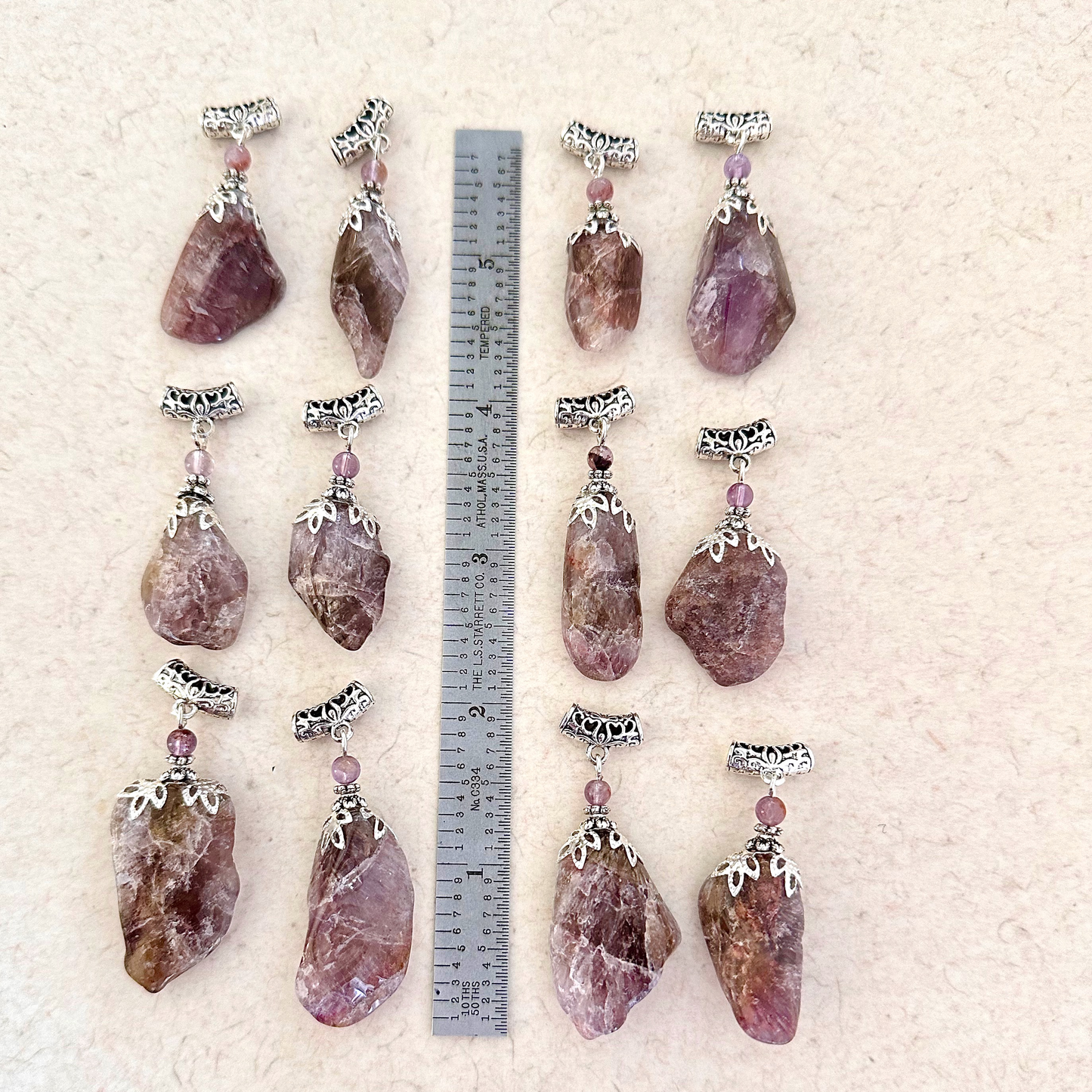 Super 7 Pendant, FreeForm Tumbled Necklace, High