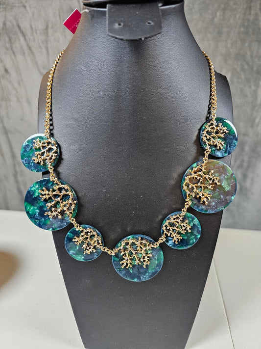 Lilly Pulitzer Statement Necklace - Green & Gold