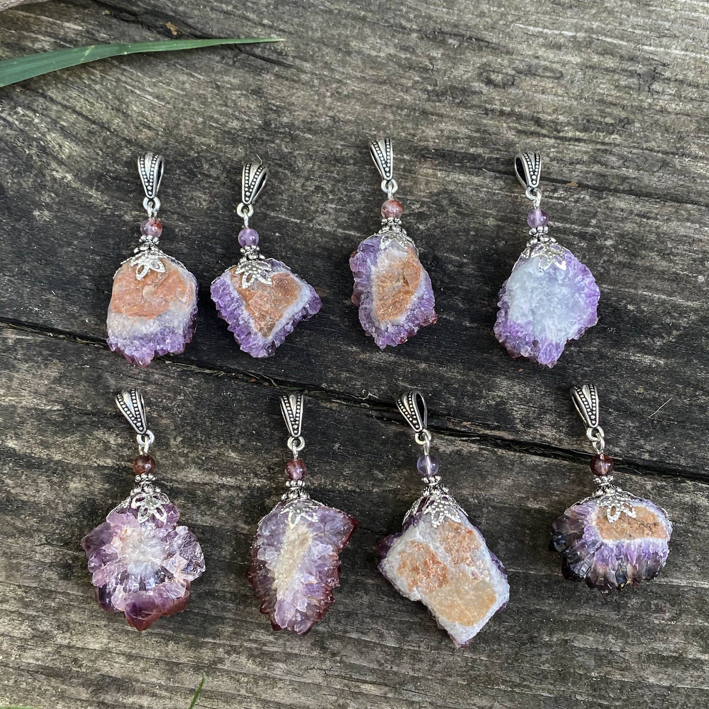 Auralite 23 Pendant, Cluster Healing Energy Necklace, Rare
