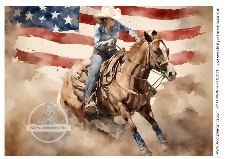 A4 Barrel Racer, Rice Paper