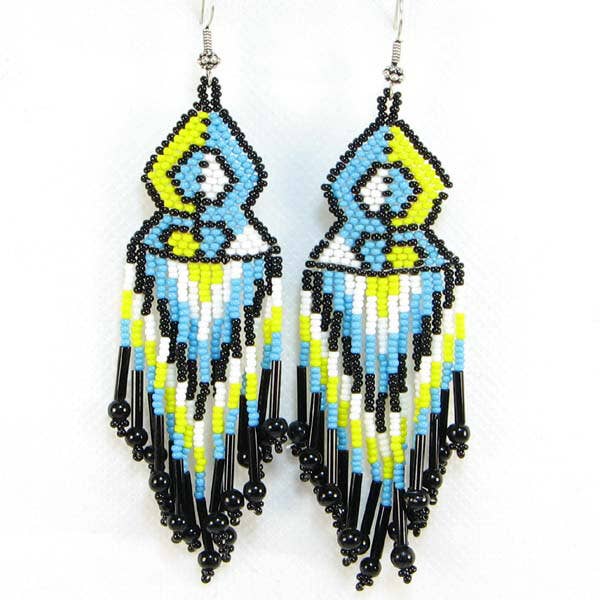 BEADS CORNER - Handmade Beaded Multi-Colored Geometrical Pattern