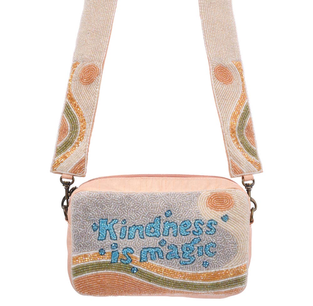 Half Day Bag -Kindness is Magic Beaded Bag