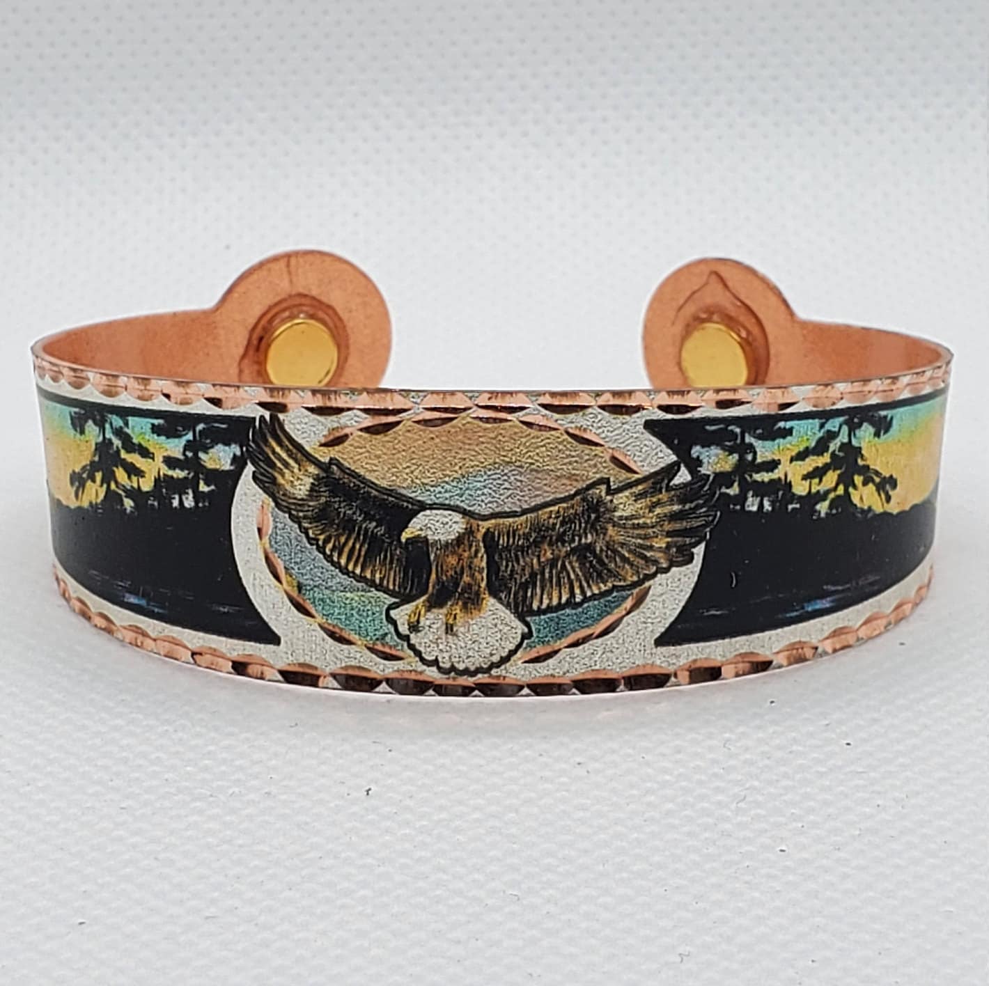 BR - American Eagle, Magnetic - Beautiful adjustable COPPER cuff bracelet.