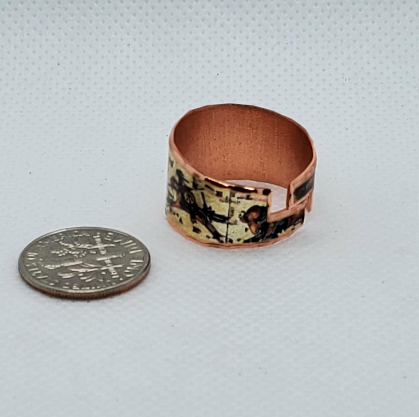 RI - Buffalo Ring - Beautiful adjustable COPPER ring.