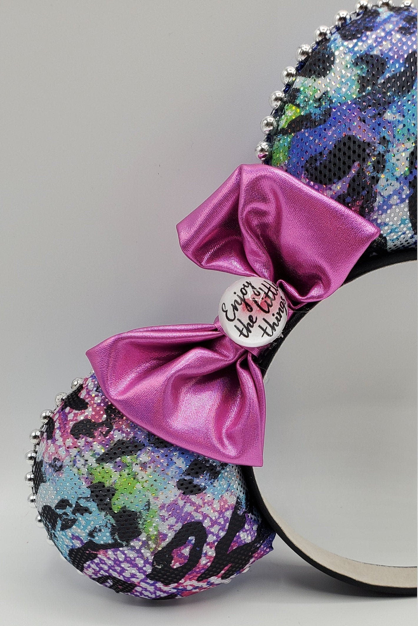 Colorful Spotted Leopard Minnie Mouse Ears