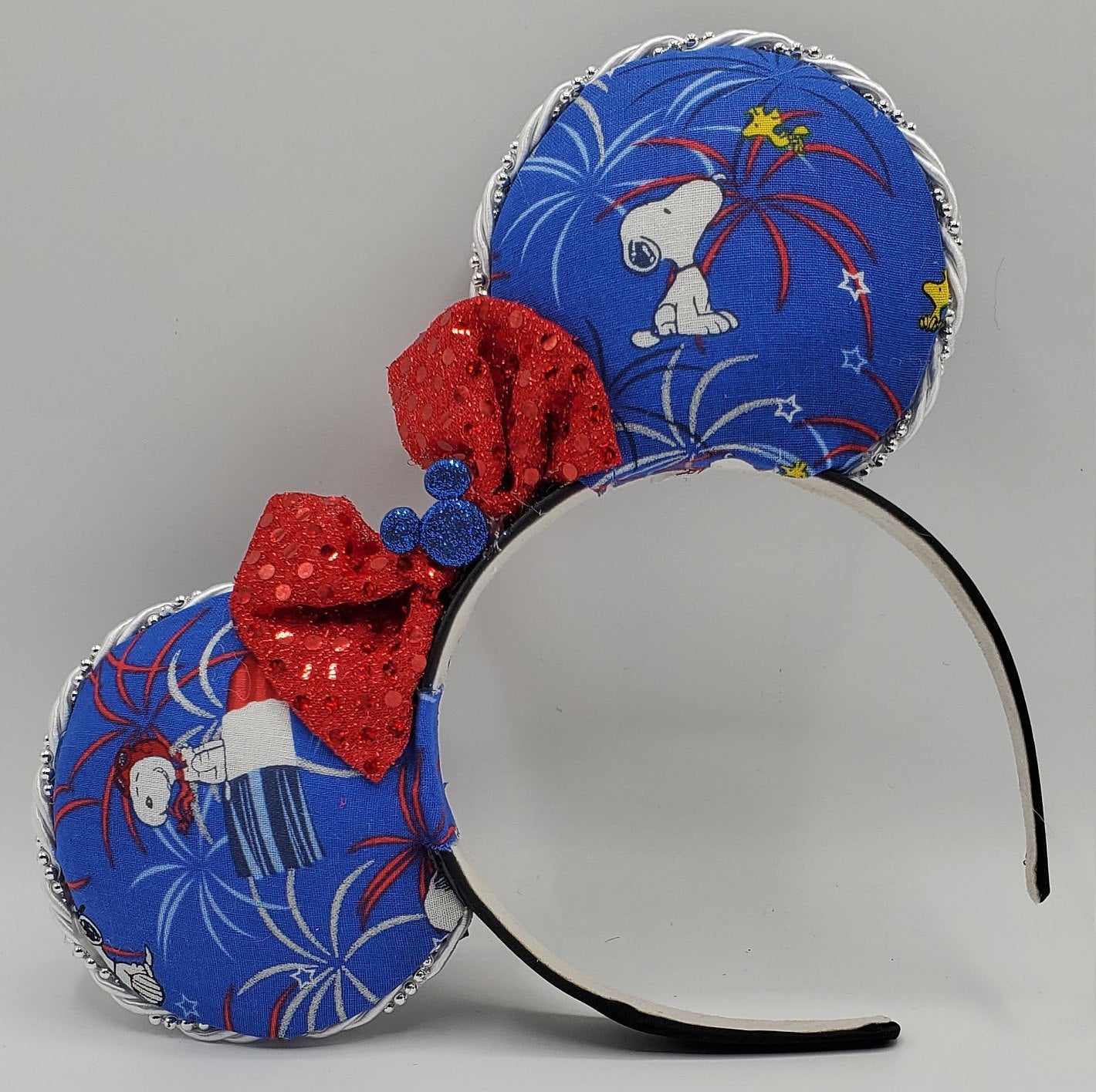 Patriotic Snoopy Inspired Minnie Mouse Ears