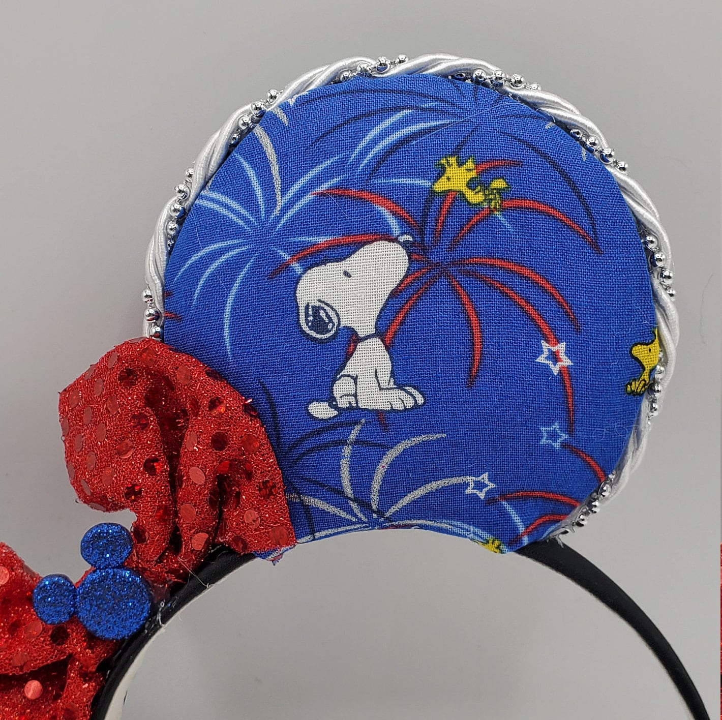 Patriotic Snoopy Inspired Minnie Mouse Ears