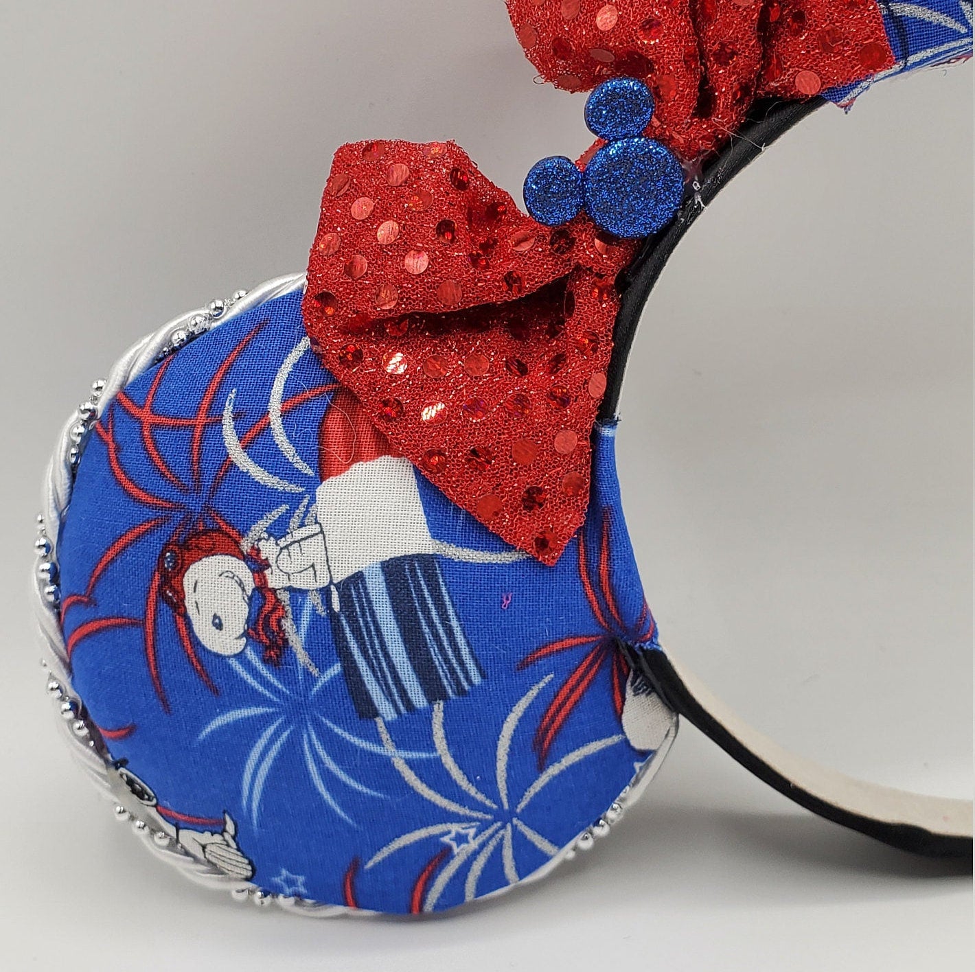Patriotic Snoopy Inspired Minnie Mouse Ears
