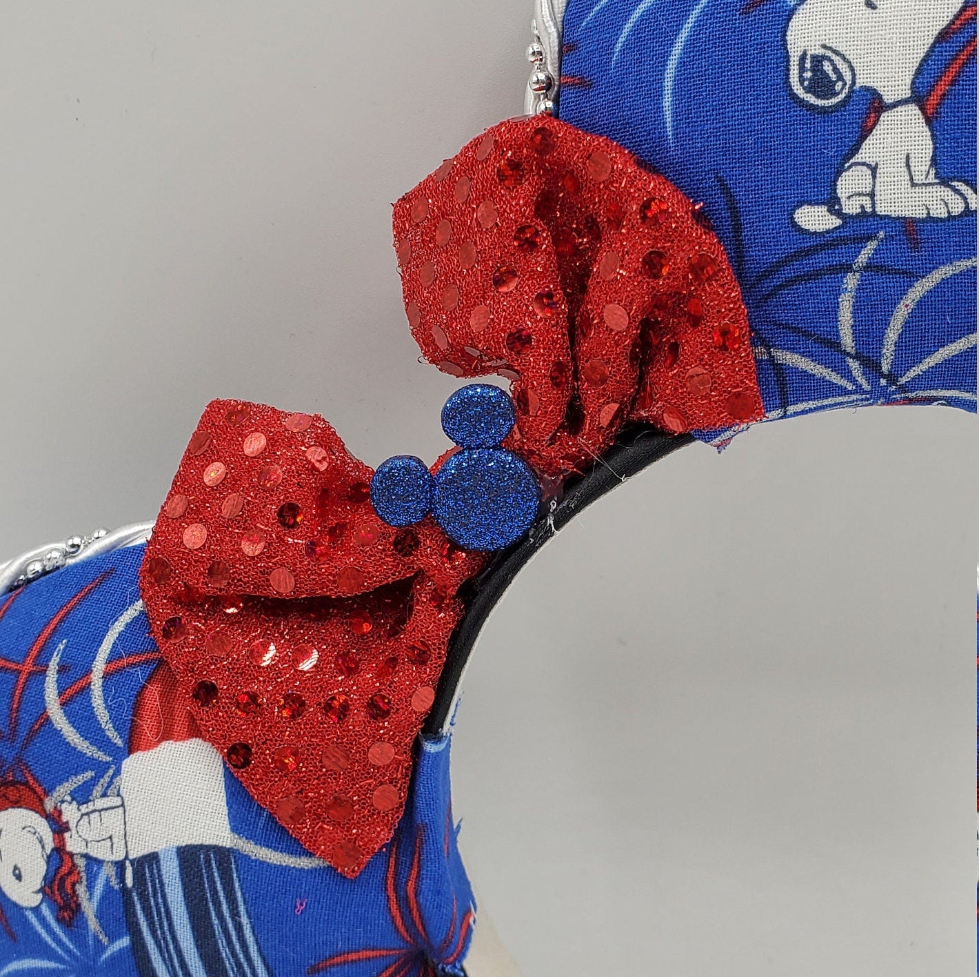 Patriotic Snoopy Inspired Minnie Mouse Ears