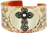 RI - Cross Ring - Beautiful adjustable COPPER ring.