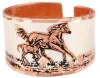 RI -Foal & Horse Ring - Beautiful adjustable COPPER ring.
