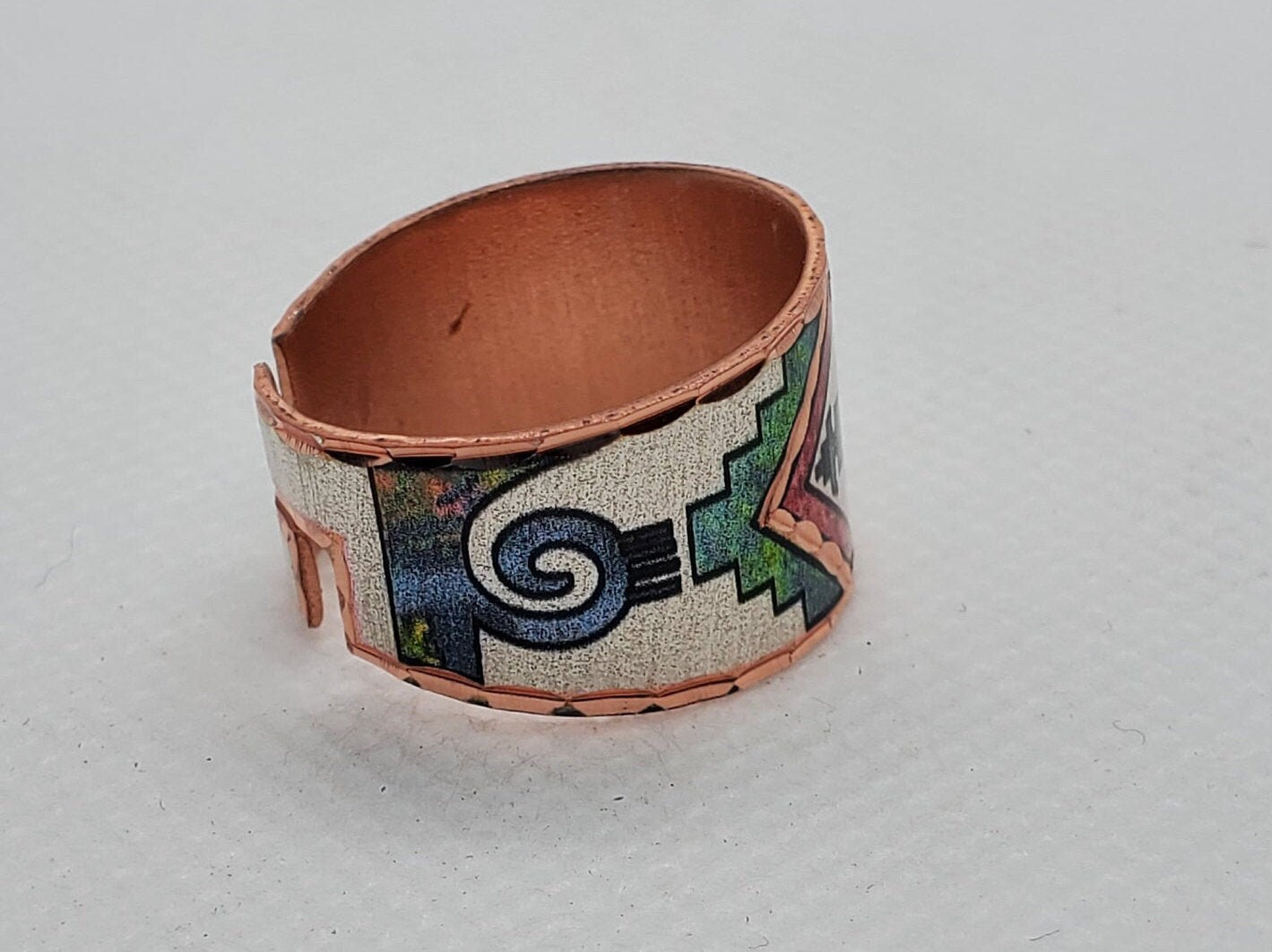 RI - Southwest Native American Inspired Ring - Beautiful adjustable COPPER ring.