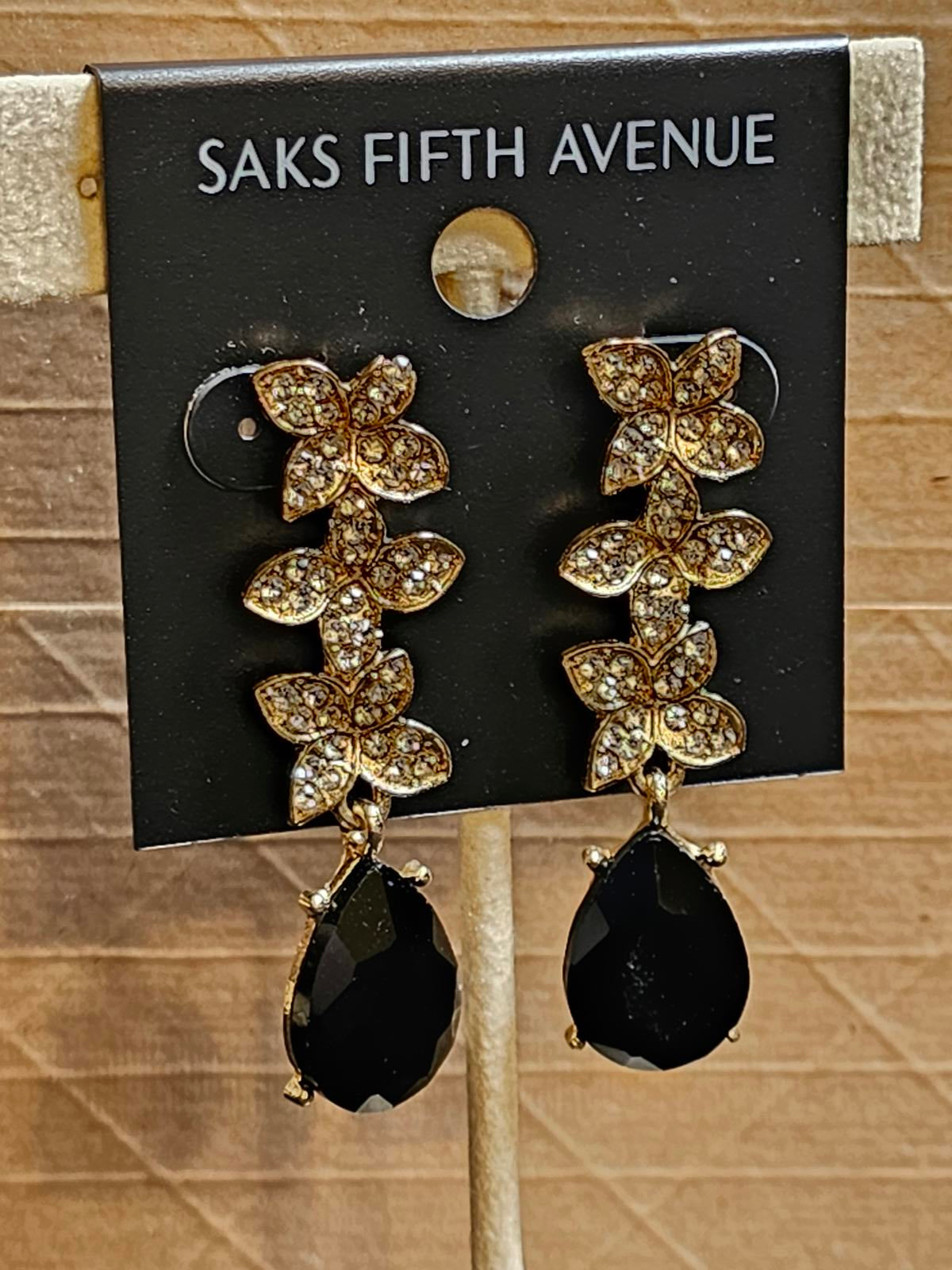 Elegant Black Teardrop Earrings - Saks Fifth Avenue