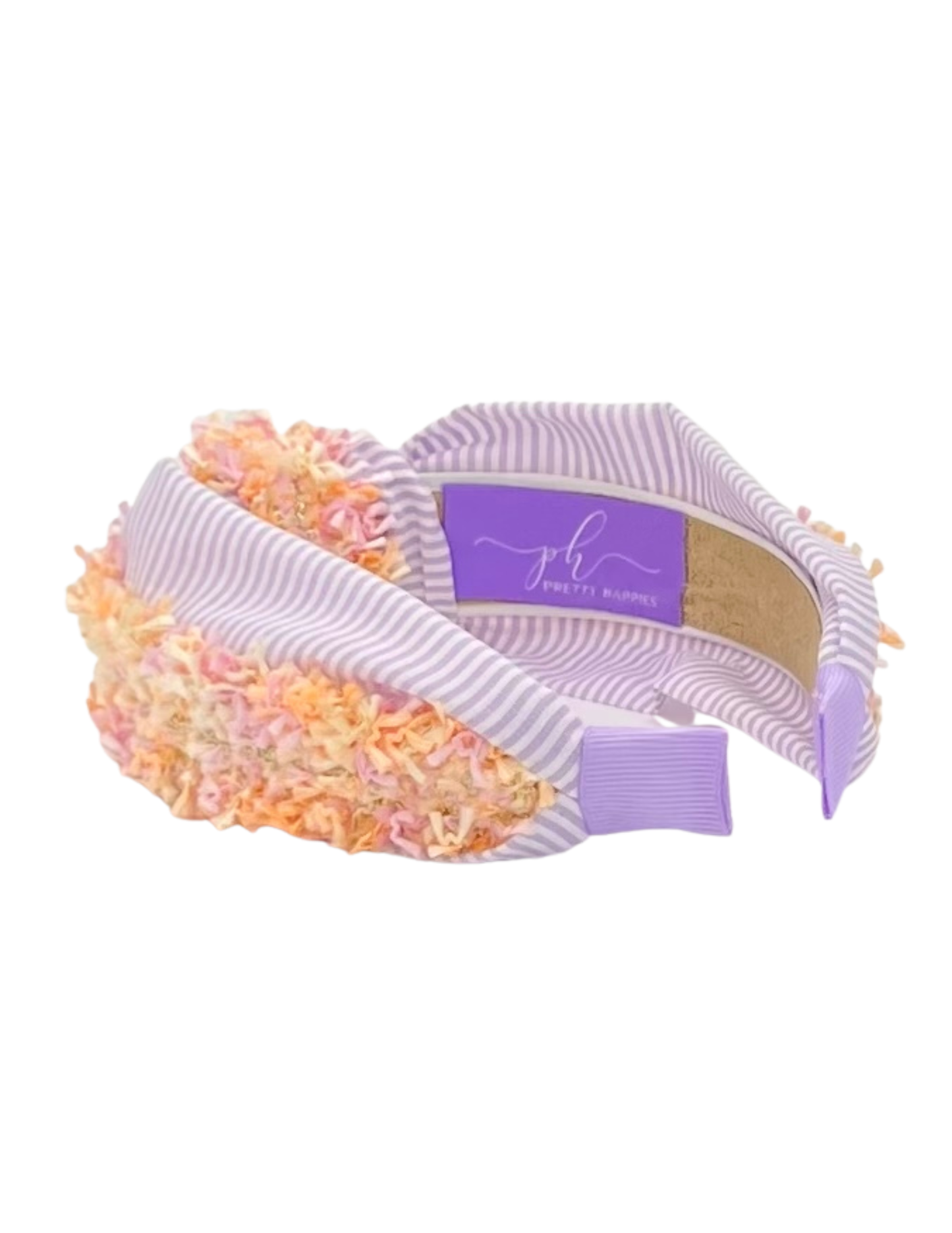 Purple Floral Knot Headband