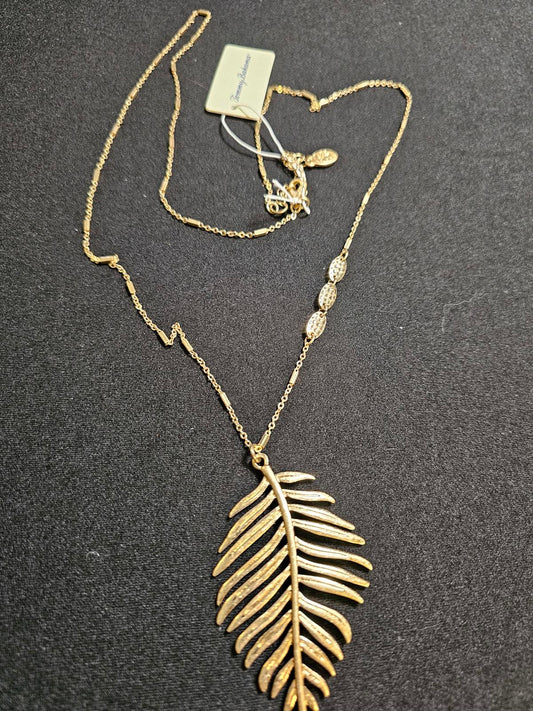 Stunning Gold Leaf Pendant Necklace by Tommy Bahama