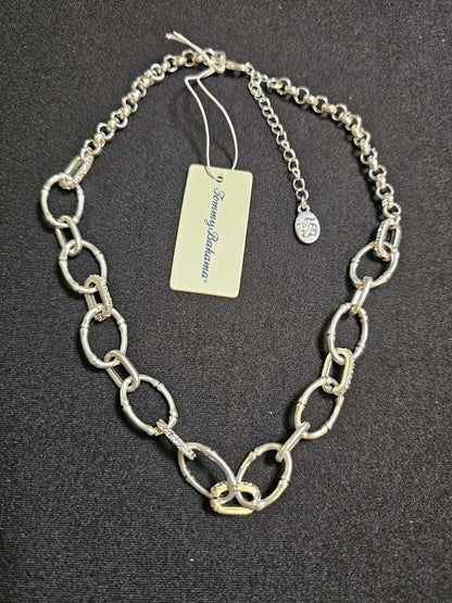 Tommy Bahama Silver Tone Link Necklace