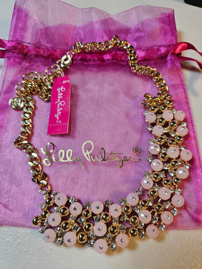 Lilly Pulitzer Statement Necklace - Pink & Gold