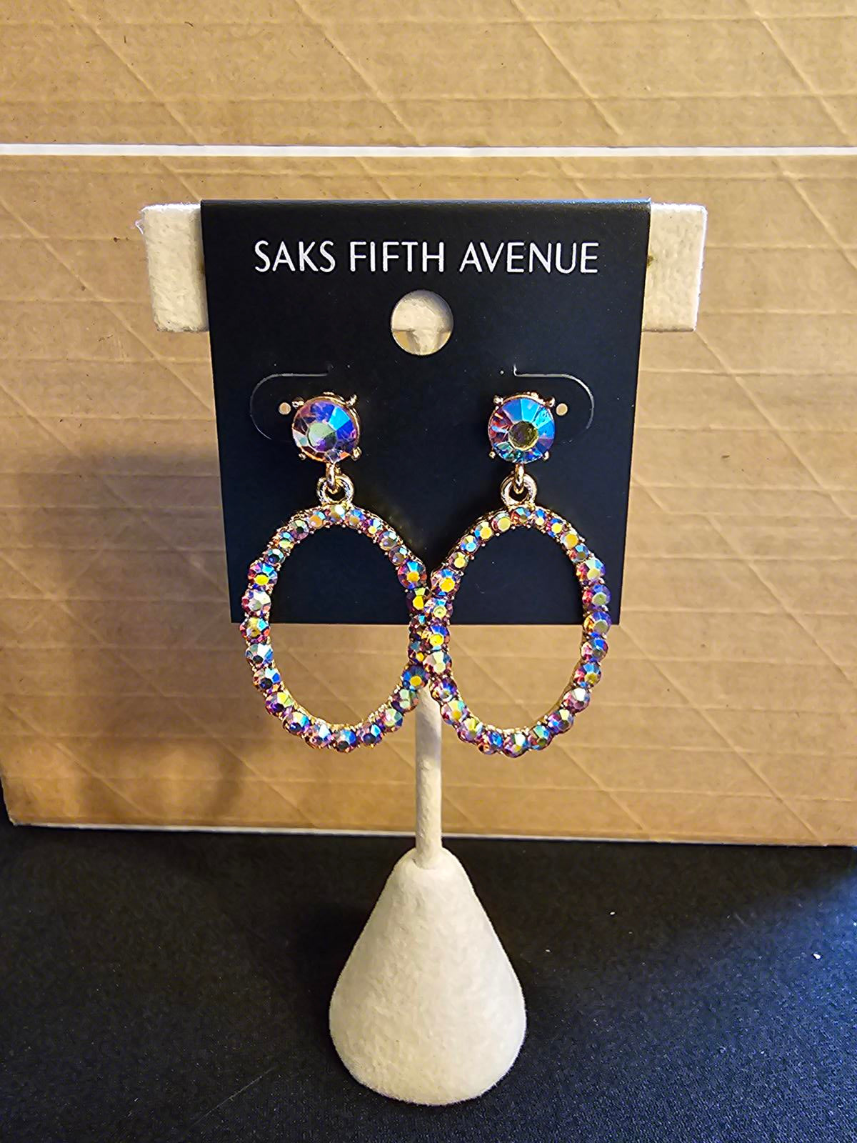 Saks Fifth Avenue Colorful Crystal Earrings