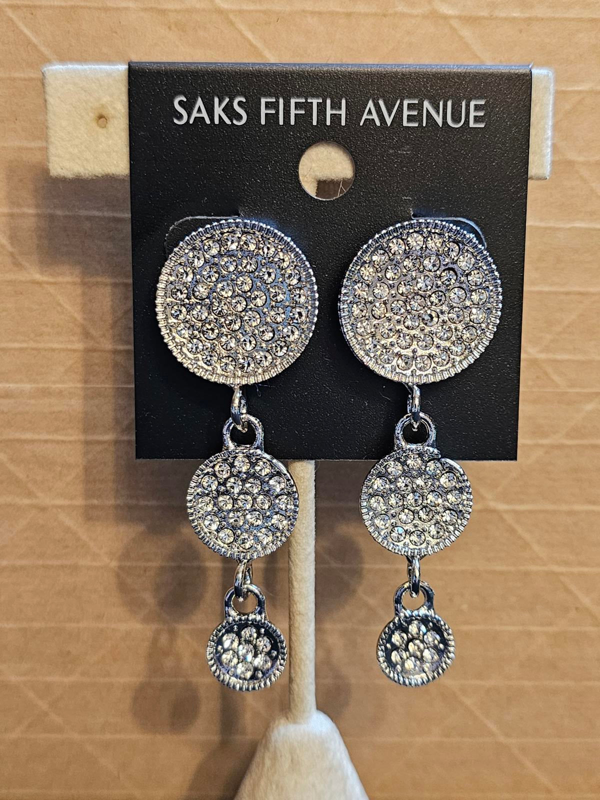 Saks Fifth Avenue Crystal Drop Earrings