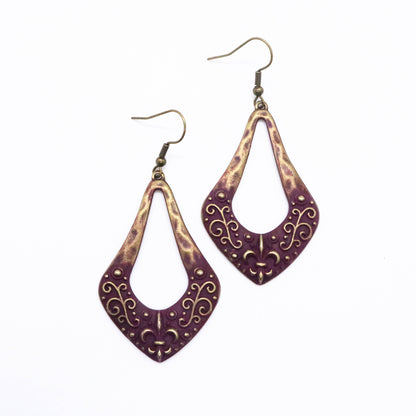 Fleur-de-lis Statement Earring