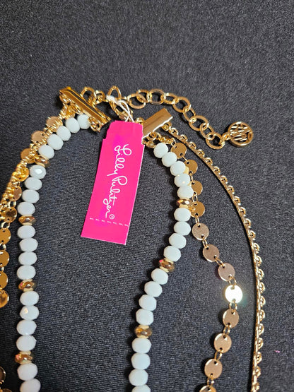 Lilly Pulitzer Vibrant Multi-Layered Necklace with Tassels