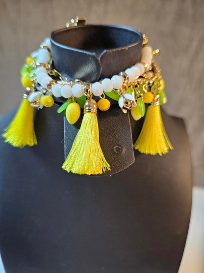 Lilly Pulitzer Vibrant Lemon Tassel Bracelet