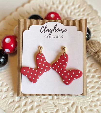 Bow Clay Earrings