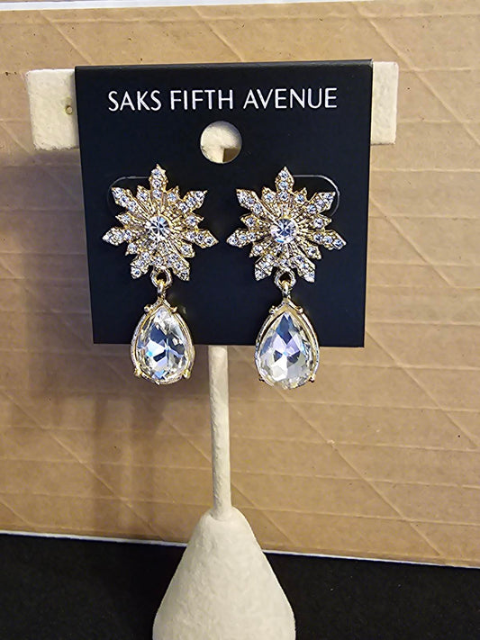 Elegant Crystal Drop Earrings - Saks Fifth Avenue