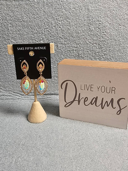 Saks Fifth Avenue Stunning Crystal Drop Earrings