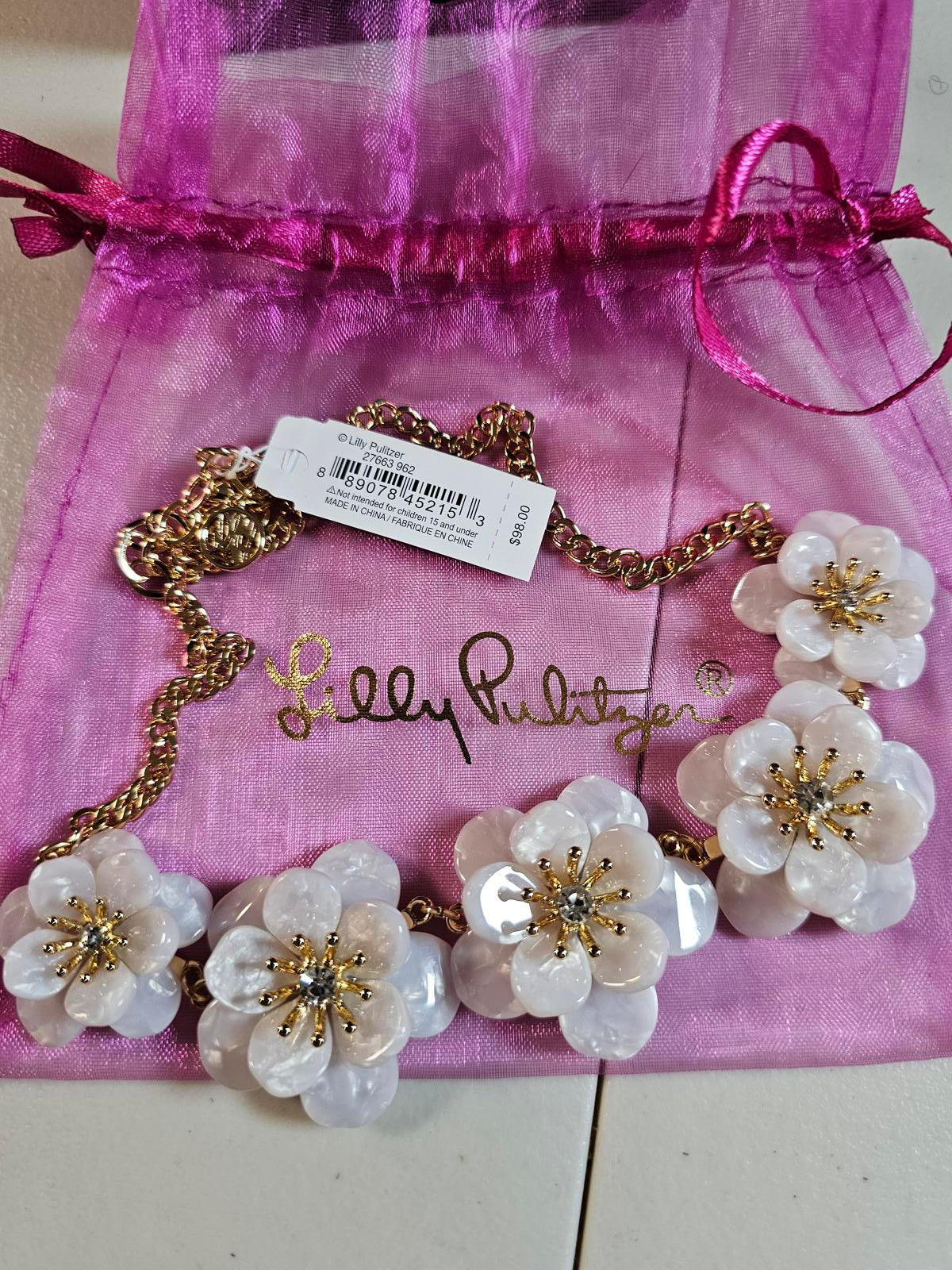 Lilly Pulitzer Floral Statement Necklace