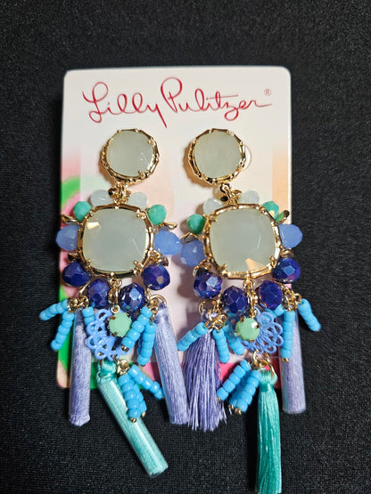 Lilly Pulitzer Colorful Tassel Earrings